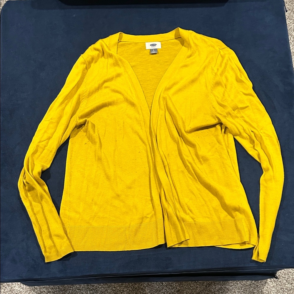 Old Navy Bright Yellow Cardigan Sweater